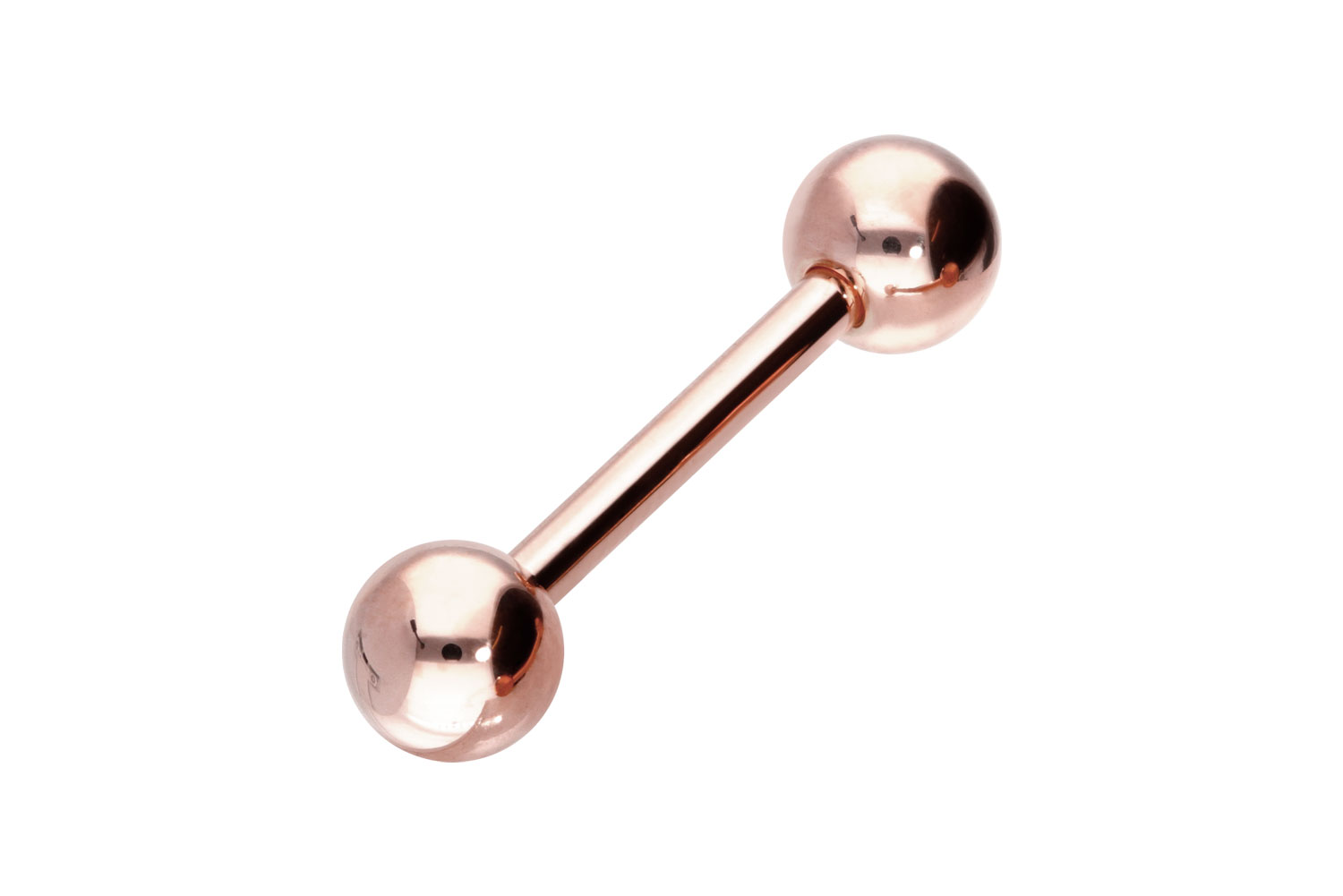 14/18 Karat Gold Barbell Piercing